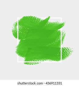Grunge abstract background brush paint texture design acrylic stroke poster illustration vector over square frame. Rough paper hand painted vector. Perfect design for headline, logo and sale banner. 