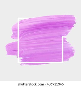 Grunge abstract background brush paint texture design acrylic stroke poster illustration vector over square frame. Rough paper hand painted vector. Perfect design for headline, logo and sale banner. 