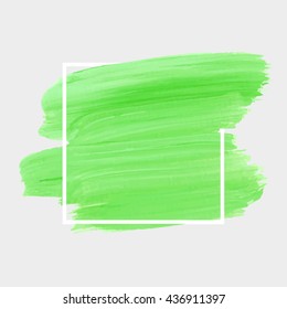 Grunge abstract background brush paint texture design acrylic stroke poster illustration vector over square frame. Rough paper hand painted vector. Perfect design for headline, logo and sale banner. 