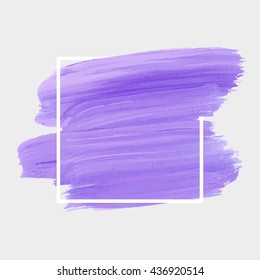 Grunge abstract background brush paint texture design acrylic stroke poster illustration vector over square frame. Rough paper hand painted vector. Perfect design for headline, logo and sale banner. 