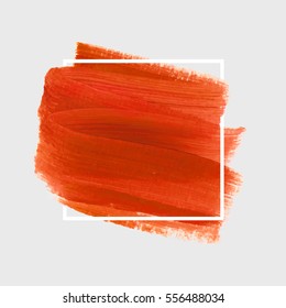 Grunge abstract background brush paint texture design acrylic stroke poster illustration vector over square frame. Rough paper hand painted vector. Perfect design for headline, logo and sale banner. 