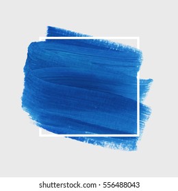 Brush Stroke Paint Acrylic Abstract Background Stock Vector (Royalty ...