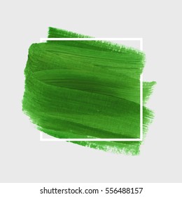 Grunge abstract background brush paint texture design acrylic stroke poster illustration vector over square frame. Rough paper hand painted vector. Perfect design for headline, logo and sale banner. 