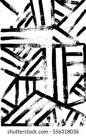 Grunge abstract background drawn by dry brush.