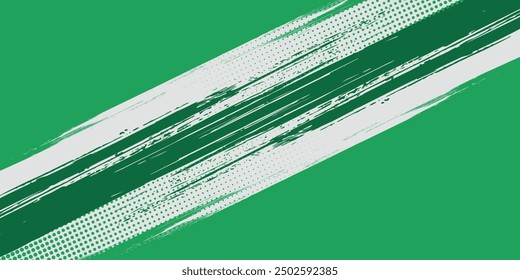 farbiger abstrakter Hintergrund mit Halbton- und Pinseleffekttextur. Vektorgrafik