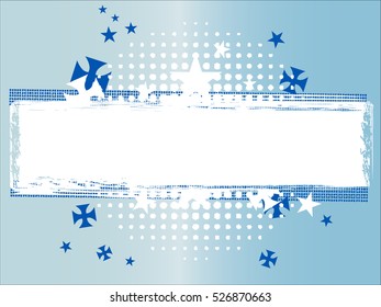 Grunge abstract background image with stars and crosses. Heavy metal, hard rock inspired design.