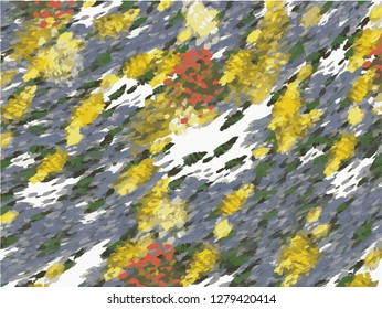 Grunge abstract background on white backdrop. Two colors. Monochrome. Rectangular horizontal rough design. Vector.
