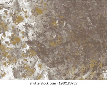 Grunge abstract background on white backdrop. Two colors. Monochrome. Rectangular horizontal rough design. Vector.
