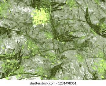 Grunge abstract background on white backdrop. Rectangular horizontal rough design. Vector.
