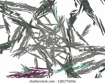 Grunge abstract background on white backdrop. Rectangular horizontal rough design. Vector.
