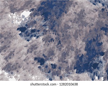 Grunge abstract background on white backdrop. Rectangular horizontal rough design. Vector.

