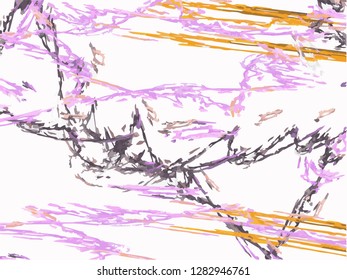 Grunge abstract background on white backdrop. Rectangular horizontal rough design. Vector.
