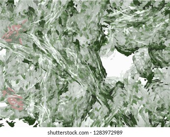 Grunge abstract background on white backdrop. Rectangular horizontal rough design. Vector.
