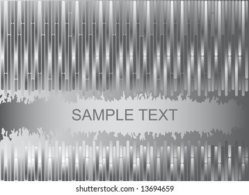 Grunge abstract background over silver. Vector-Illustration.