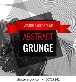 Grunge abstract background with space for inscriptions. Vector illustration EPS10