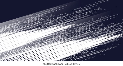  grunge Abstract background speed lines style blue color halftone banner design template. grunge brush