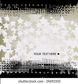 Grunge Abstract background with stars