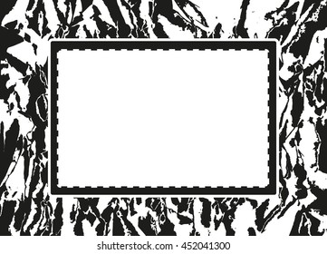 Grunge abstract background with texture creases and shabby, grunge frame