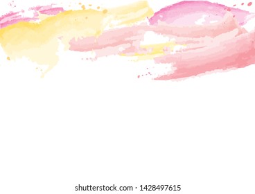 Grunge abstract background watercolor brush paint texture design poster illustration. Perfect design for headline,  presentation template and banner.-vector
