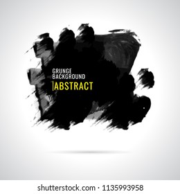 Grunge Abstract background.Texture. on white background. Paint black