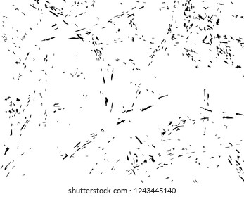 Grunge abstract black background on white backdrop. Two colors. Rectangular horizontal medium rough noise design