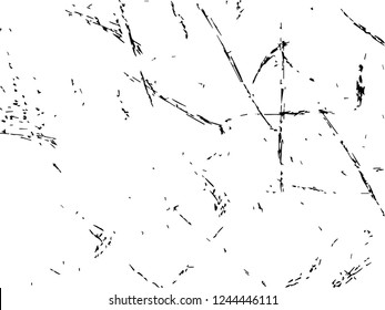 Grunge abstract black background on white backdrop. Two colors. Rectangular horizontal medium rough design
