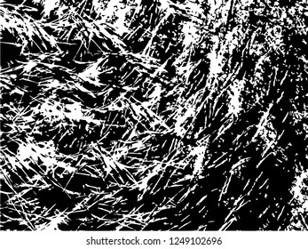 Grunge abstract black background on white backdrop. Two colors. Rectangular horizontal medium rough design.
