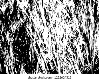 Grunge abstract black background on white backdrop. Two colors. Monochrome. Rectangular horizontal medium rough design. Vector.
