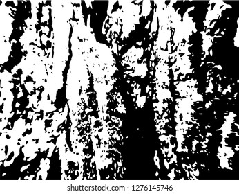 Grunge abstract black background on white backdrop. Two colors. Monochrome. Rectangular horizontal medium rough design. Vector.