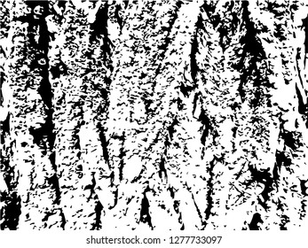 Grunge abstract black background on white backdrop. Two colors. Monochrome. Rectangular horizontal medium rough design. Vector.