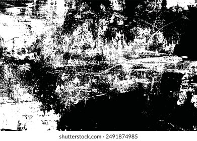 Grunge abstract black background on white backdrop. Black and white Grunge Background. Monochrome texture. Distress urban illustration.