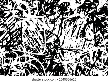 Grunge abstract black and white. Features a monochrome seamless texture