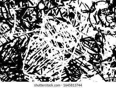 Grunge abstract black and white. Features a monochrome seamless texture