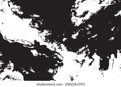 Grunge Abstract Black and White Texture – Punk Underground Style, Messy Background for Flyers and Leaflets – High-Resolution Raster Illustration