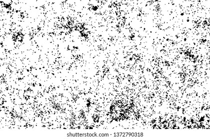 Grunge abstract black and white vector texture background. Old grungy  rough cement wall with grain effect