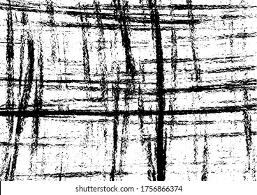 Grunge abstract black-white texture. Vector pattern