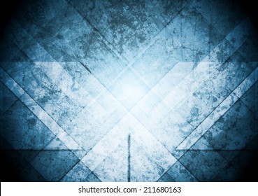 Grunge abstract blue background. Vector design