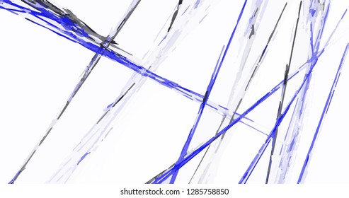 Grunge abstract blue black background on white backdrop. Rectangular horizontal rough design. Vector.