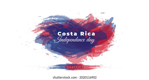 Grunge abstract design with red and blue color vector illustration. good template for Costa rica Independence Day or National day design.