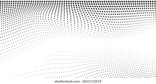 Textura gradiente de meio-tom pontilhado abstrato Grunge. Desaparecimento polka ponto fundo simples arte abstrata