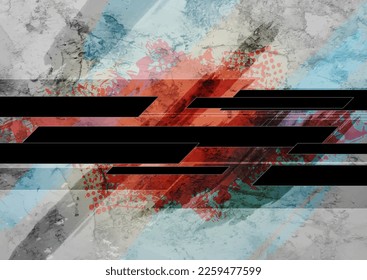 Grunge abstrakter geometrischer Hintergrund der Technologie. Vektordesign