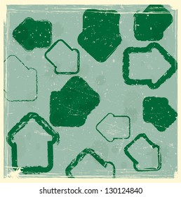 Grunge abstract geometrical design