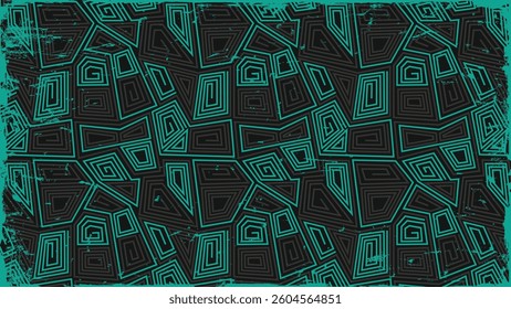 Grunge abstract graffiti geometric elements style background
