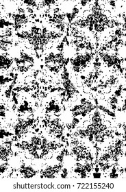 Grunge Abstract Modern Texture Template. Vector illustration. Distress Background. Painting For Creative Graphic Design. Black And White Chaotic Elements Wallpapers.