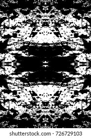 Grunge Abstract Modern Texture Template. Vector illustration. Distress Background. Painting For Creative Graphic Design. Black And White Chaotic Elements Wallpapers.