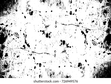 Grunge Abstract Modern Texture Template. Vector illustration. Distress Background. Painting For Creative Graphic Design. Black And White Chaotic Elements Wallpapers.