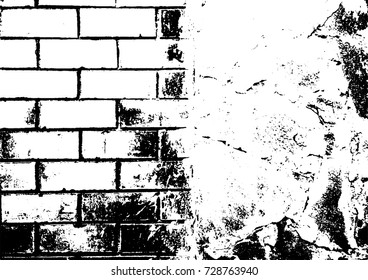 Grunge Abstract Modern Texture Template. Vector illustration. Distress Background. Painting For Creative Graphic Design. Black And White Chaotic Elements Wallpapers.