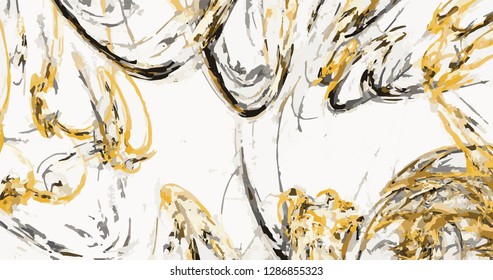 Grunge abstract orange black background on white backdrop. Rectangular horizontal rough design. Vector.