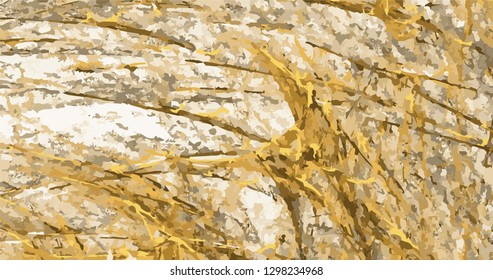 Grunge abstract orange black background on white backdrop. Rectangular horizontal rough design. Vector.