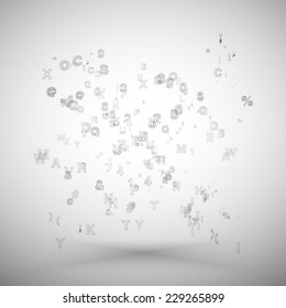 Grunge Abstract shapes, vector background.